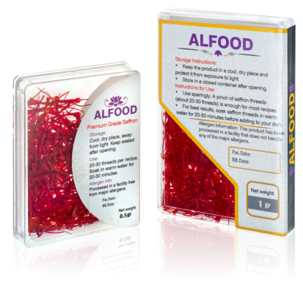ALFOOD Premium Grade Saffron – 100% Pure & Natural (Available in 1g & 0.5g Variations) - Image 10