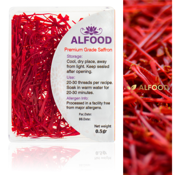 ALFOOD Premium Grade Saffron – 100% Pure & Natural (Available in 1g & 0.5g Variations) - Image 13